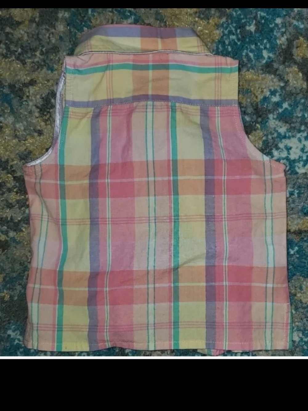 New Ralph Lauren Plaid Sleeveless Top and Shorts Set Size 12 Months